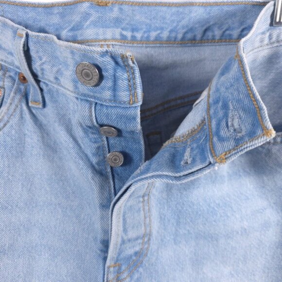 Levi's 501 150th Anniversary Edition Women’s Lt Blue Button Fly Jeans Size 29x30 - Picture 3 of 14